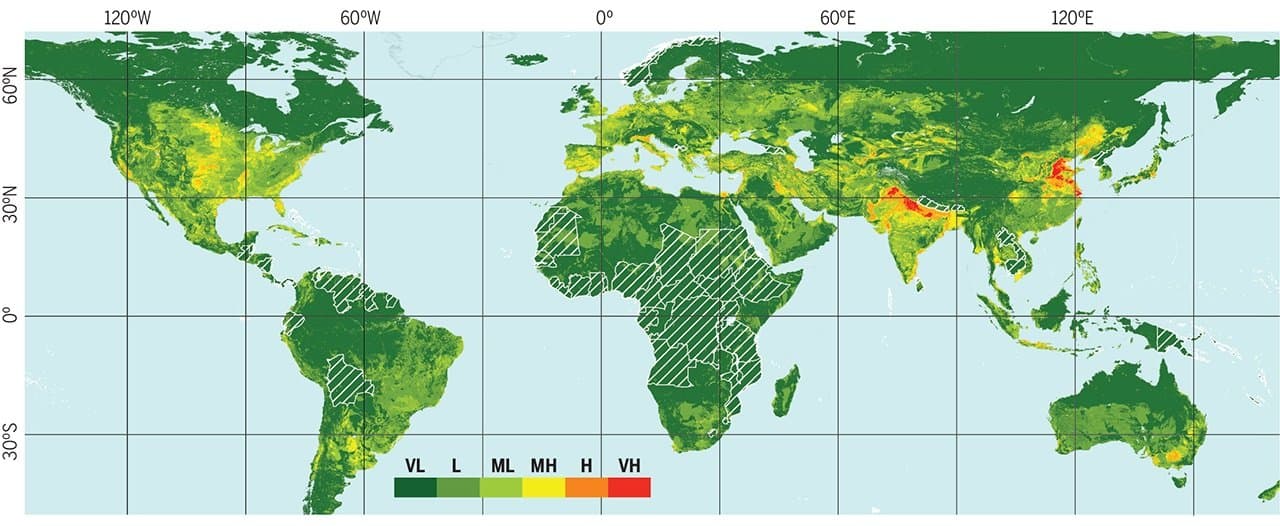 Global map of subsidence susceptibility