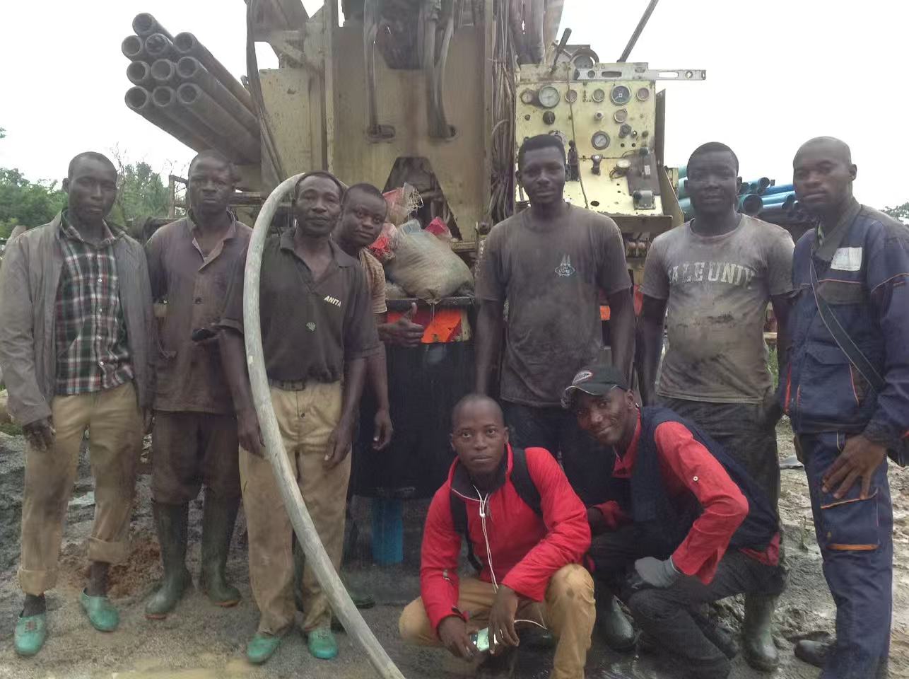 Borehole drilling operations in northern survey area