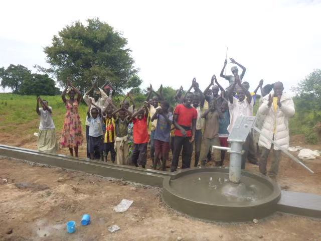 Drinking water pump offering to village